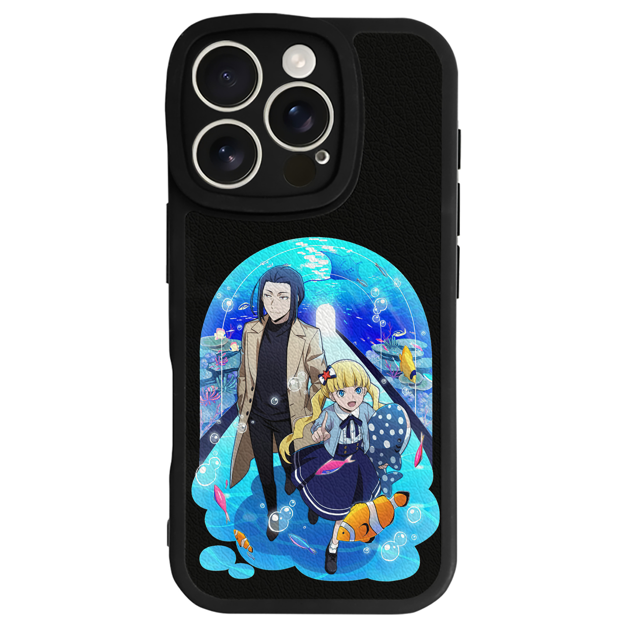 （画像用） 文豪ストレイドッグス Bungo Stray Dogs 【iPhone 16シリーズ対応】シリコンスマホケース（レザー調） 材質：シリコン